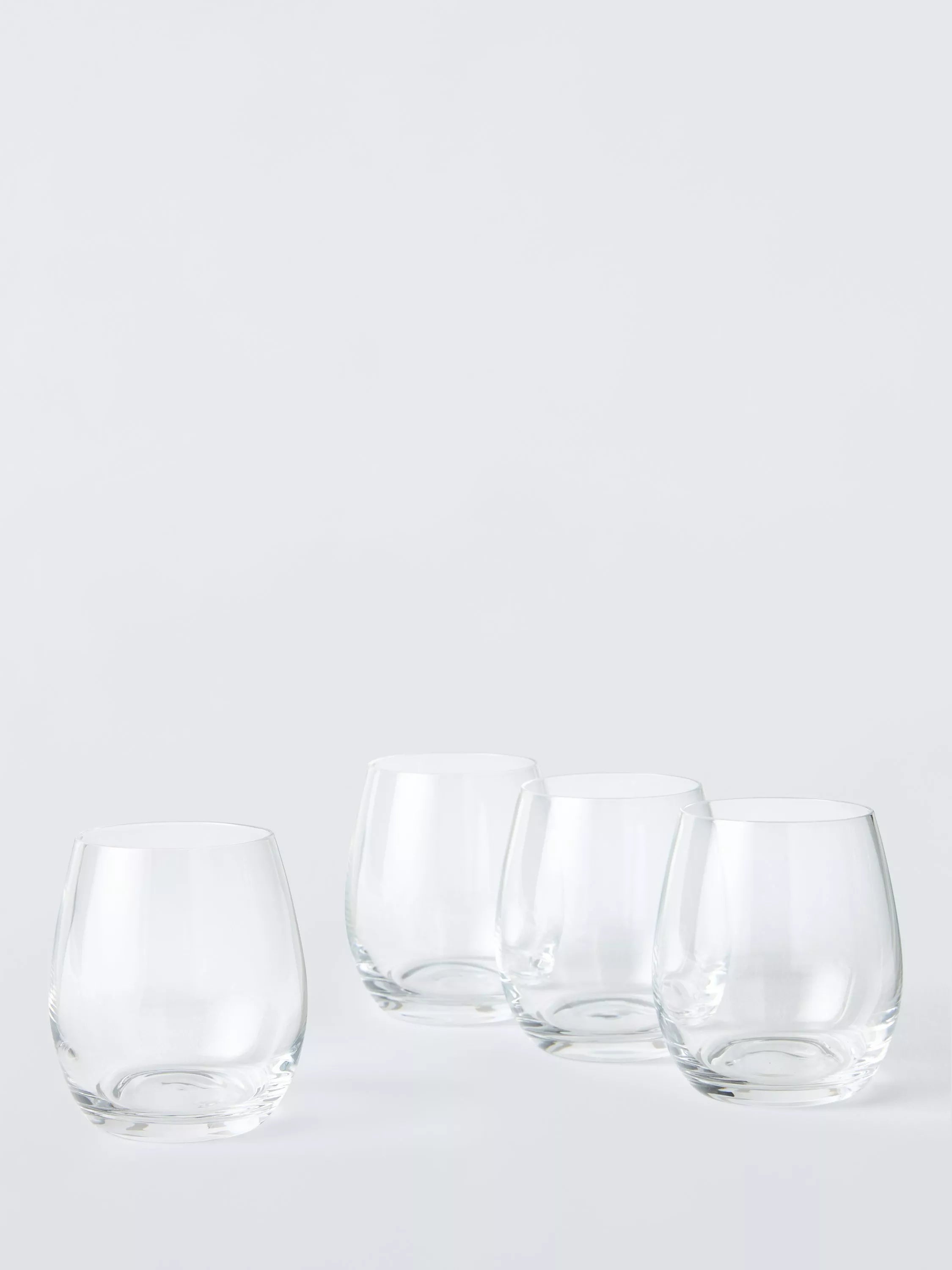 John Lewis Connoisseur clear glass tumblers set of four 400ml, UK version