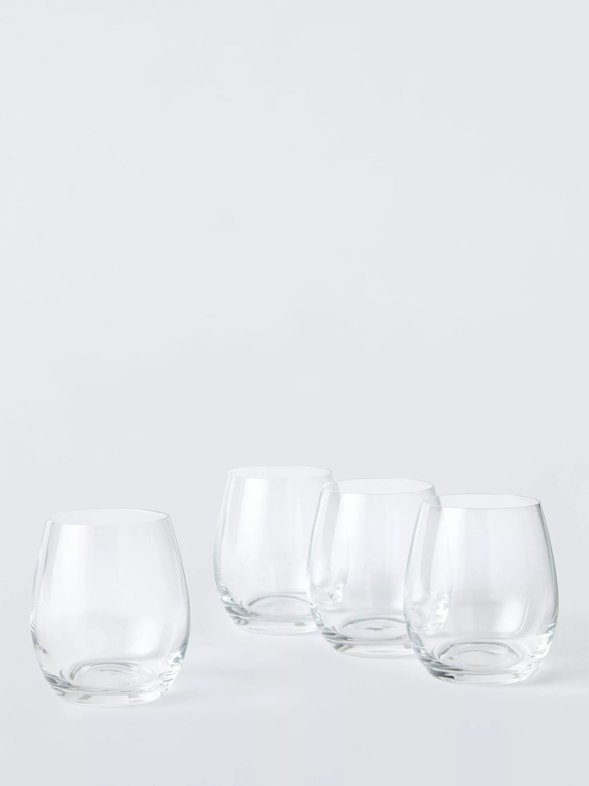 John Lewis Connoisseur clear glass tumblers set of four 400ml, UK version