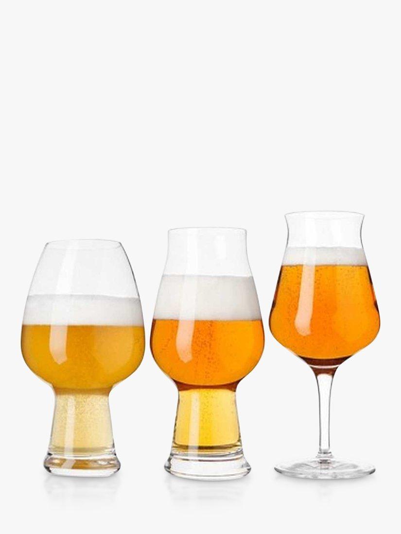 Luigi Bormioli beer tasting glasses set of 6 clear - British product