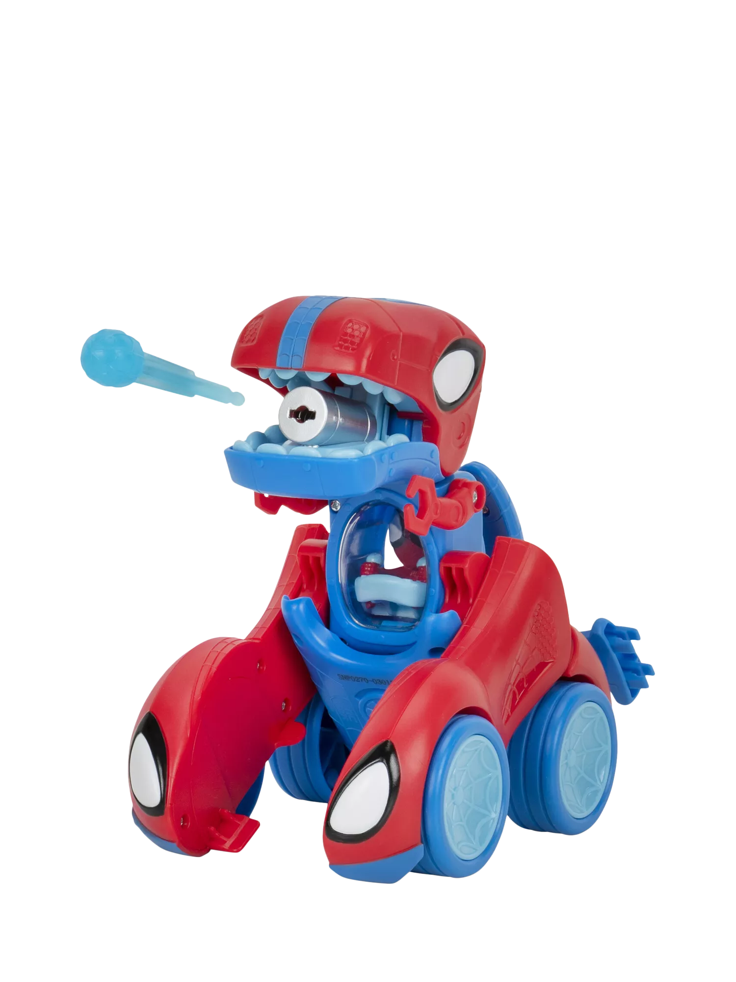 Spidey And His Amazing Friends Spidey-Rex Racer 2-in-1 vehicle toy, UK version