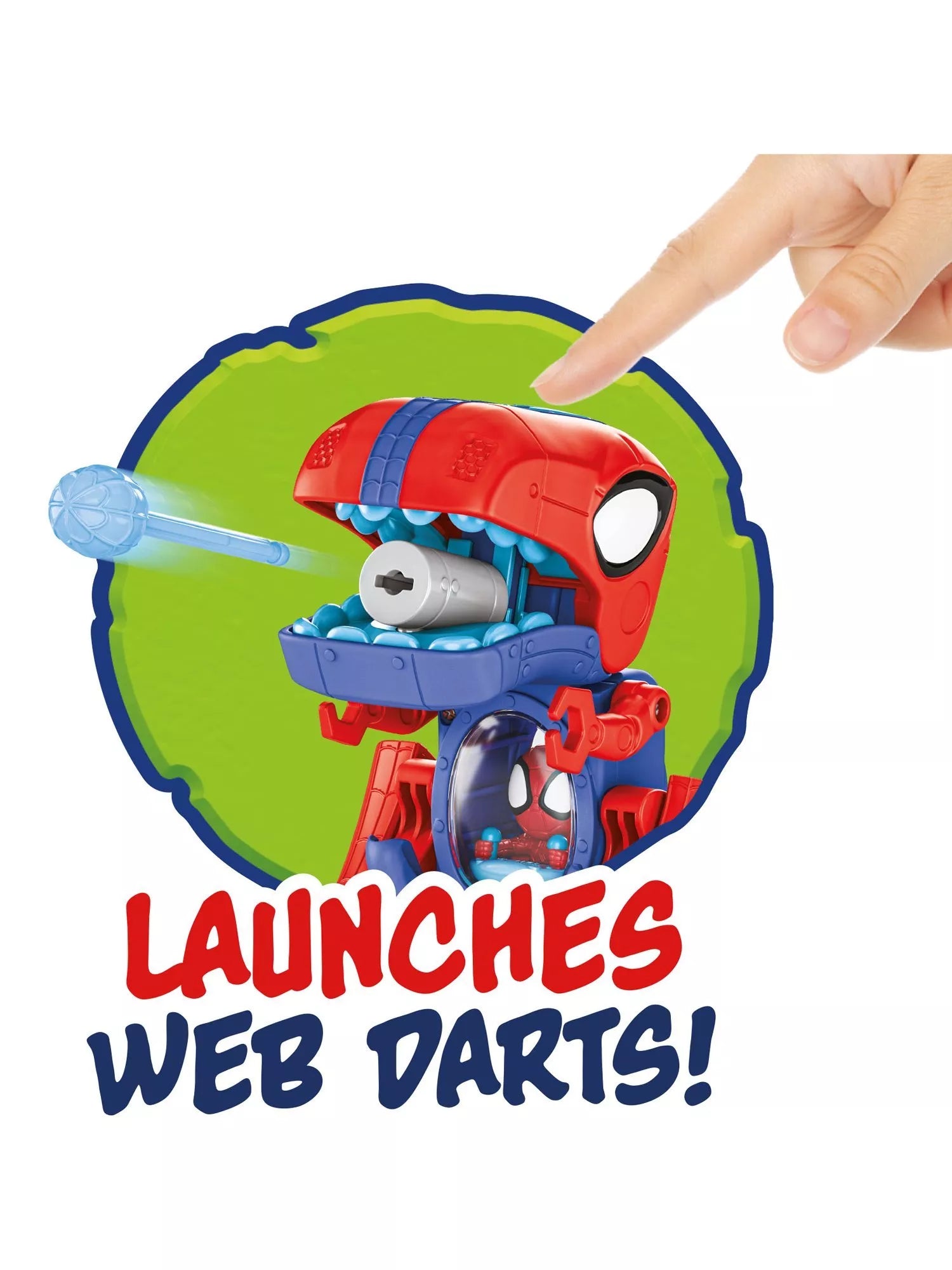 Spidey And His Amazing Friends Spidey-Rex Racer 2-in-1 vehicle toy, UK version