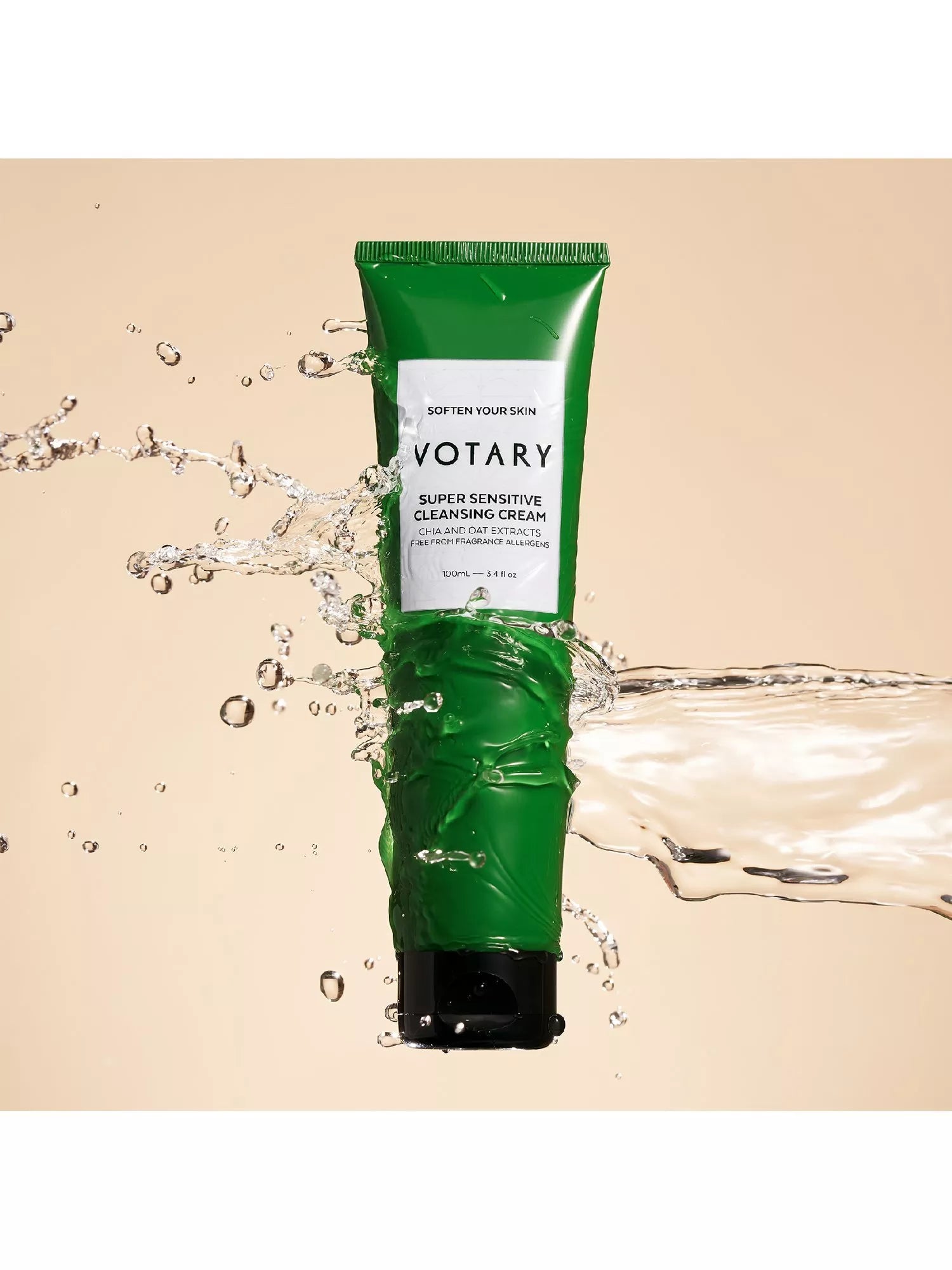 Votary Super Sensitive cleansing cream chia oat extracts 100ml British product