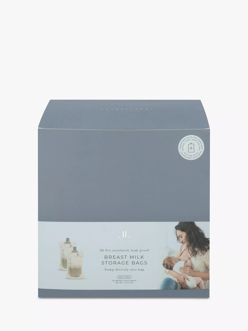 Lola&Lykke breast milk storage bags pack of 30, UK version