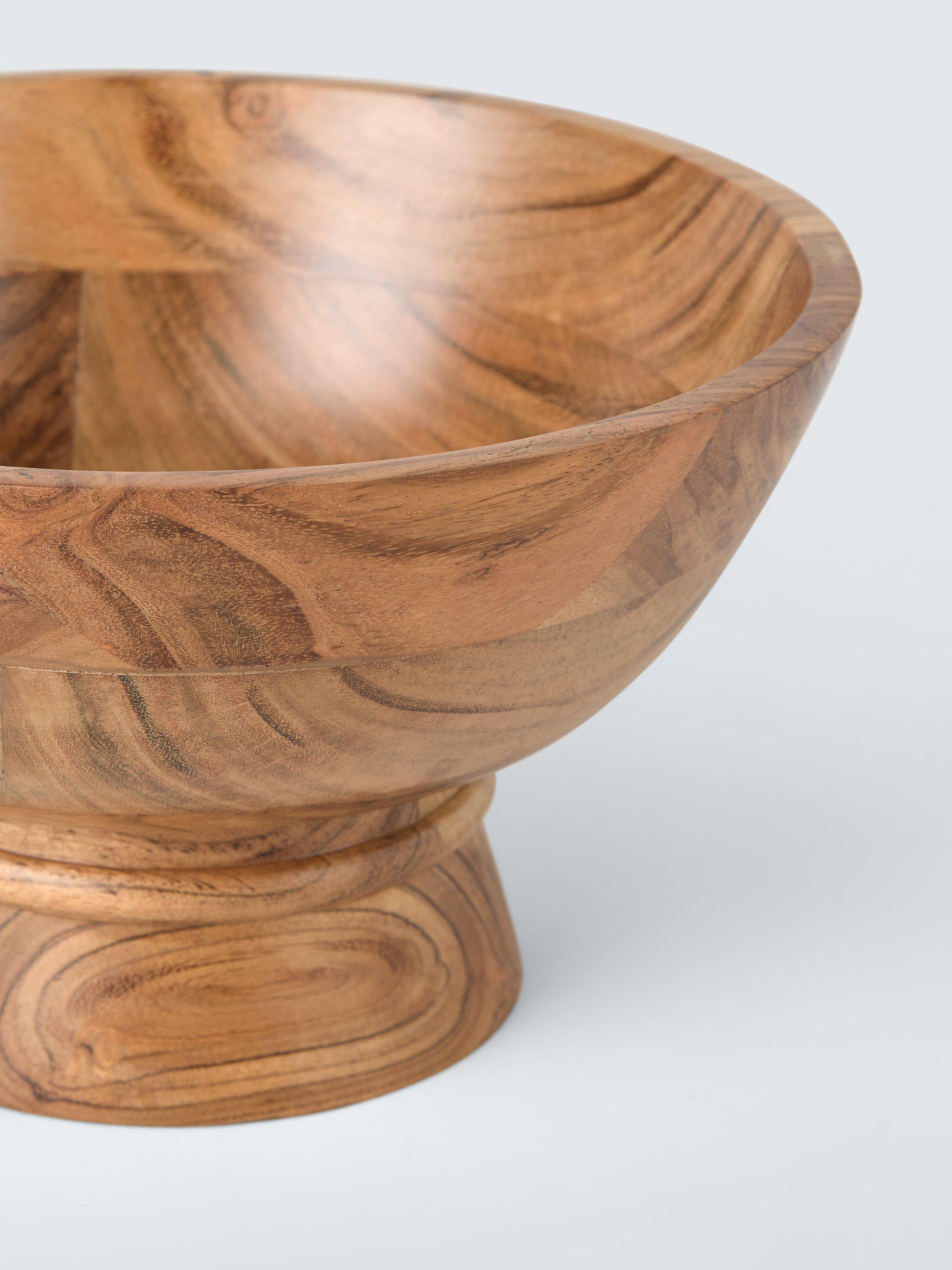 John Lewis footed acacia wood serving bowl 27cm, UK version