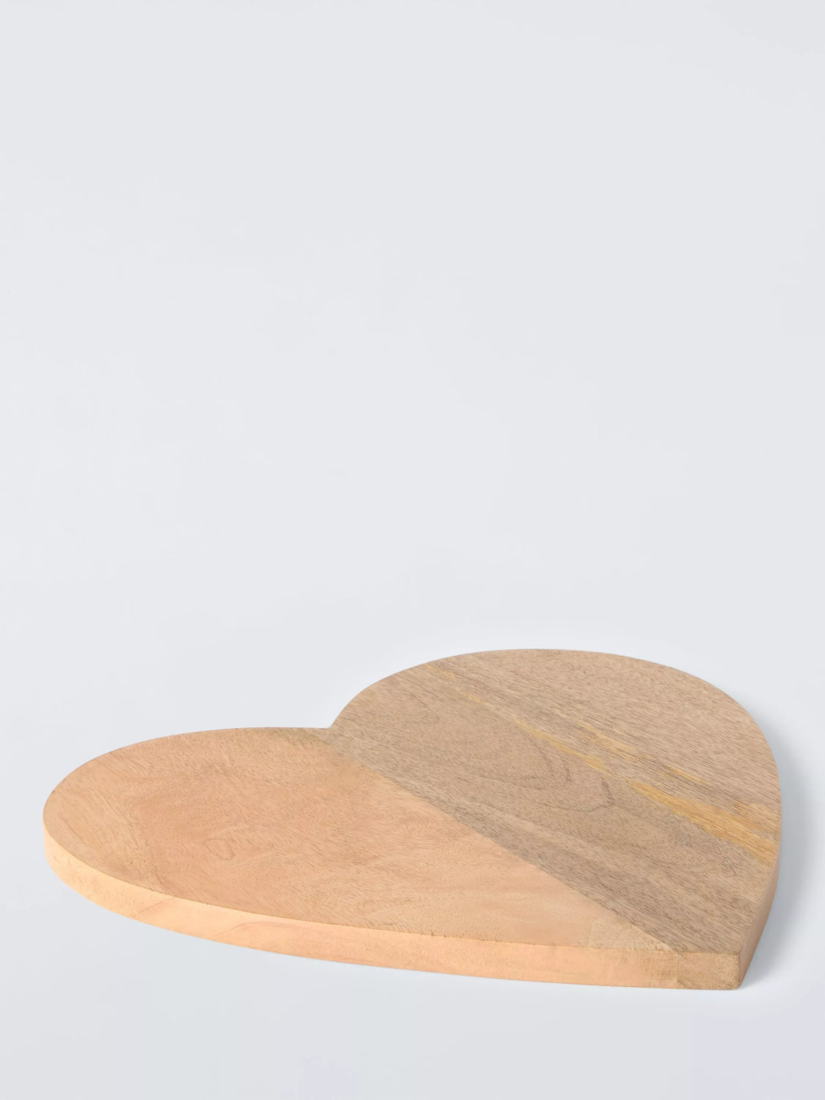 John Lewis heart mango wood serve board 30.5cm - British product