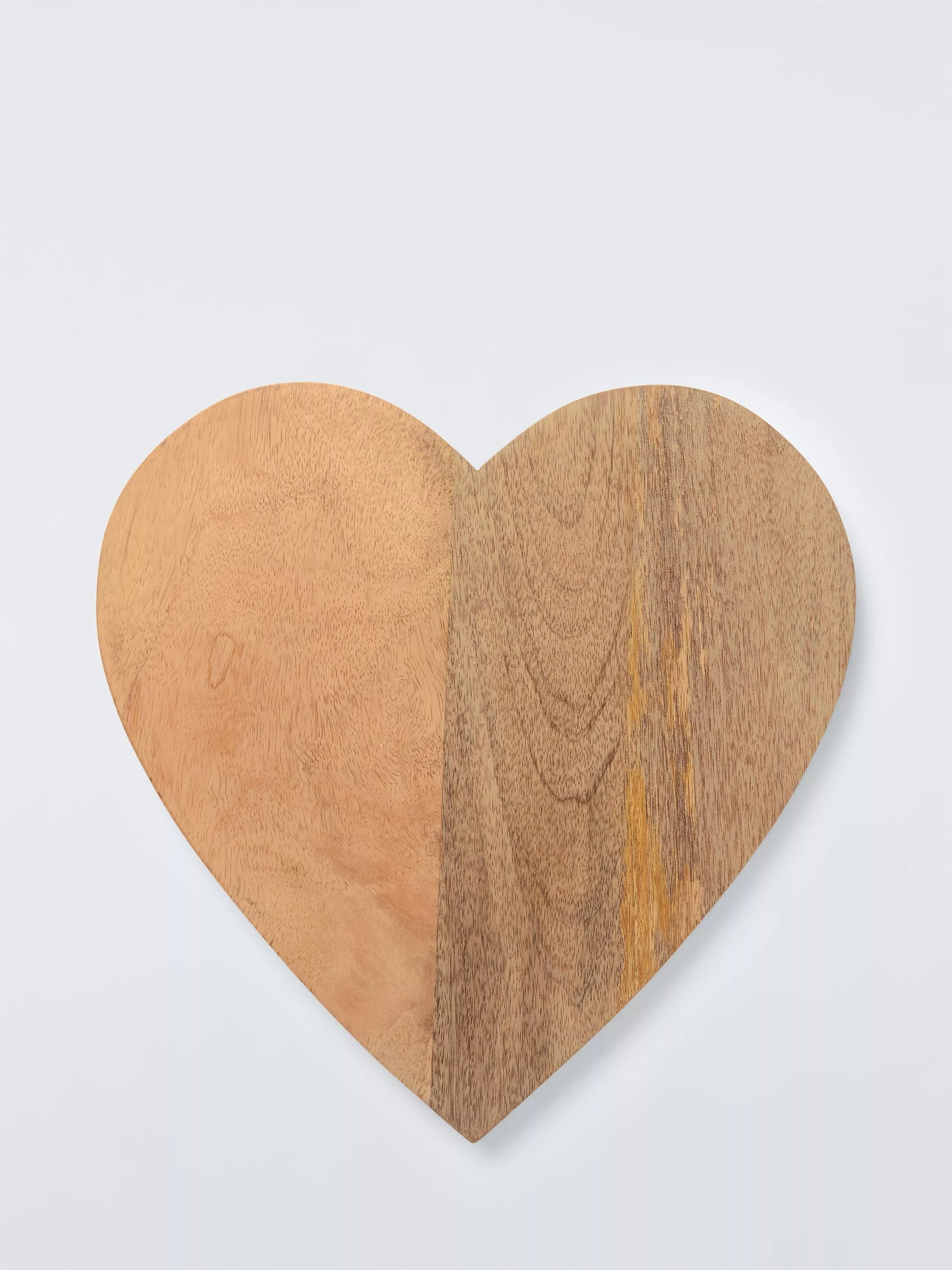 John Lewis heart mango wood serve board 30.5cm - British product