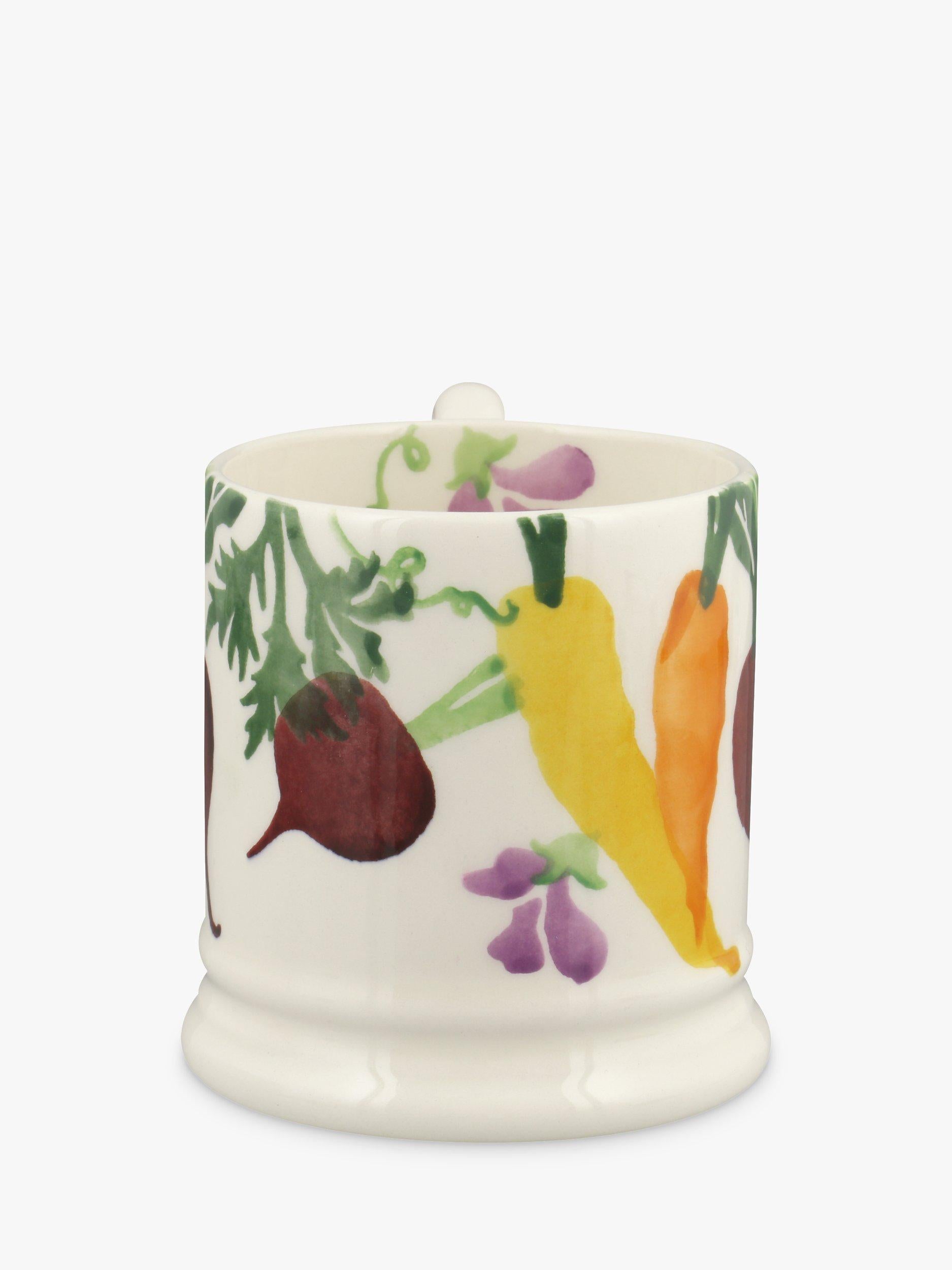 Emma Bridgewater Carrots & Beets Half Pint earthenware mug 300ml - British product