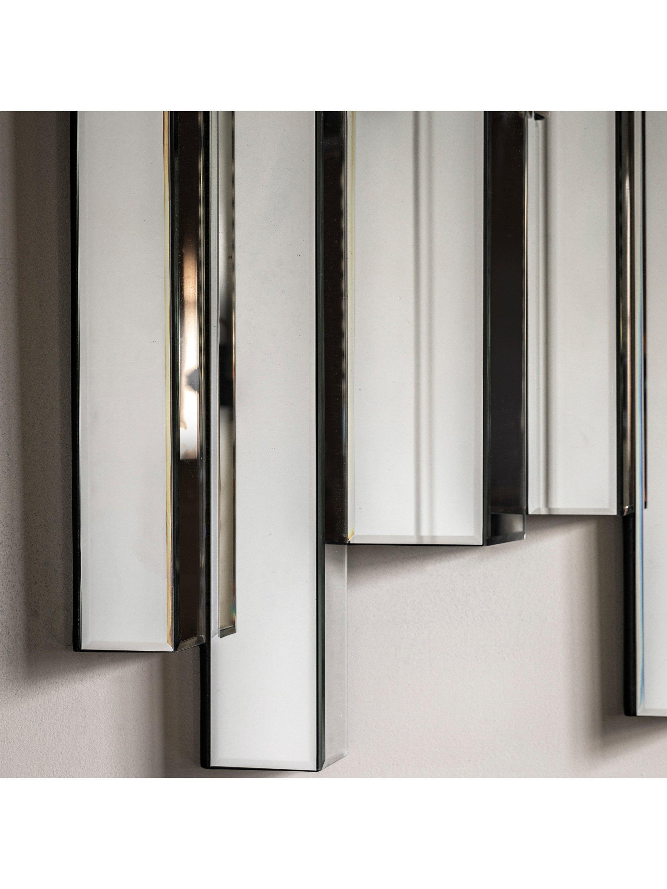 Gallery Direct Conway bevelled glass wall mirror 121.5x110cm, imported from the UK