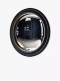 Gallery Direct convex wall mirror 50cm black gold frame, UK version