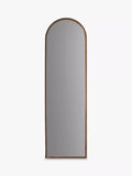 Gallery Direct Greystoke arched metal frame leaner mirror 170x50.5cm bronze, imported from the UK