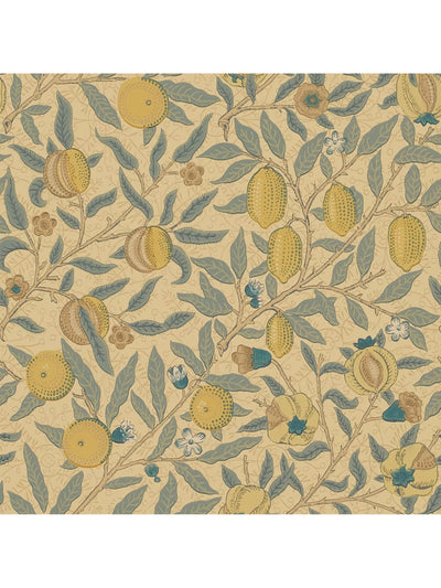 John Lewis Morris & Co. Frukt tapet blått/gull/brunt - Kjøp online hos McGrocer