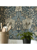 Morris & Co. Honeysuckle & Tulip wallpaper Woad/Thyme - British product
