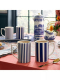 Spode earthenware mug set narrow stripe 340ml, UK version