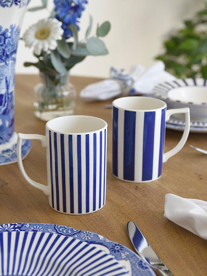 Spode Steccato earthenware mug set 340ml, UK version