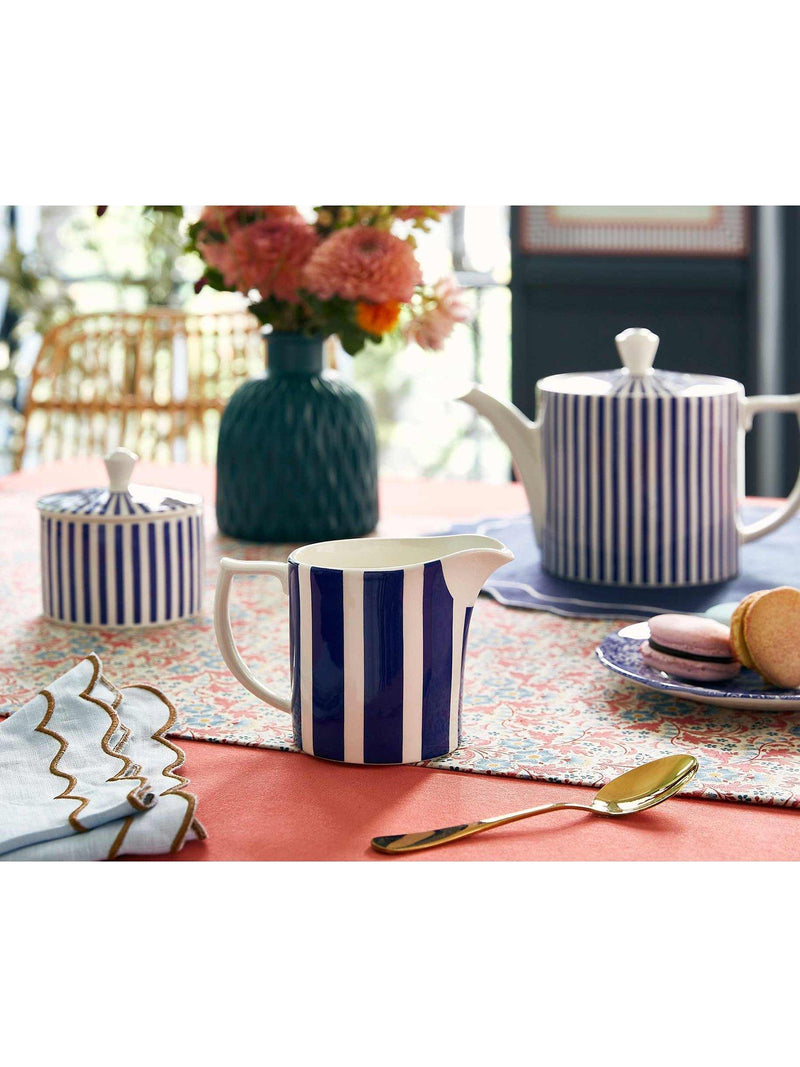 Spode blue earthenware sugar pot 280ml - British product