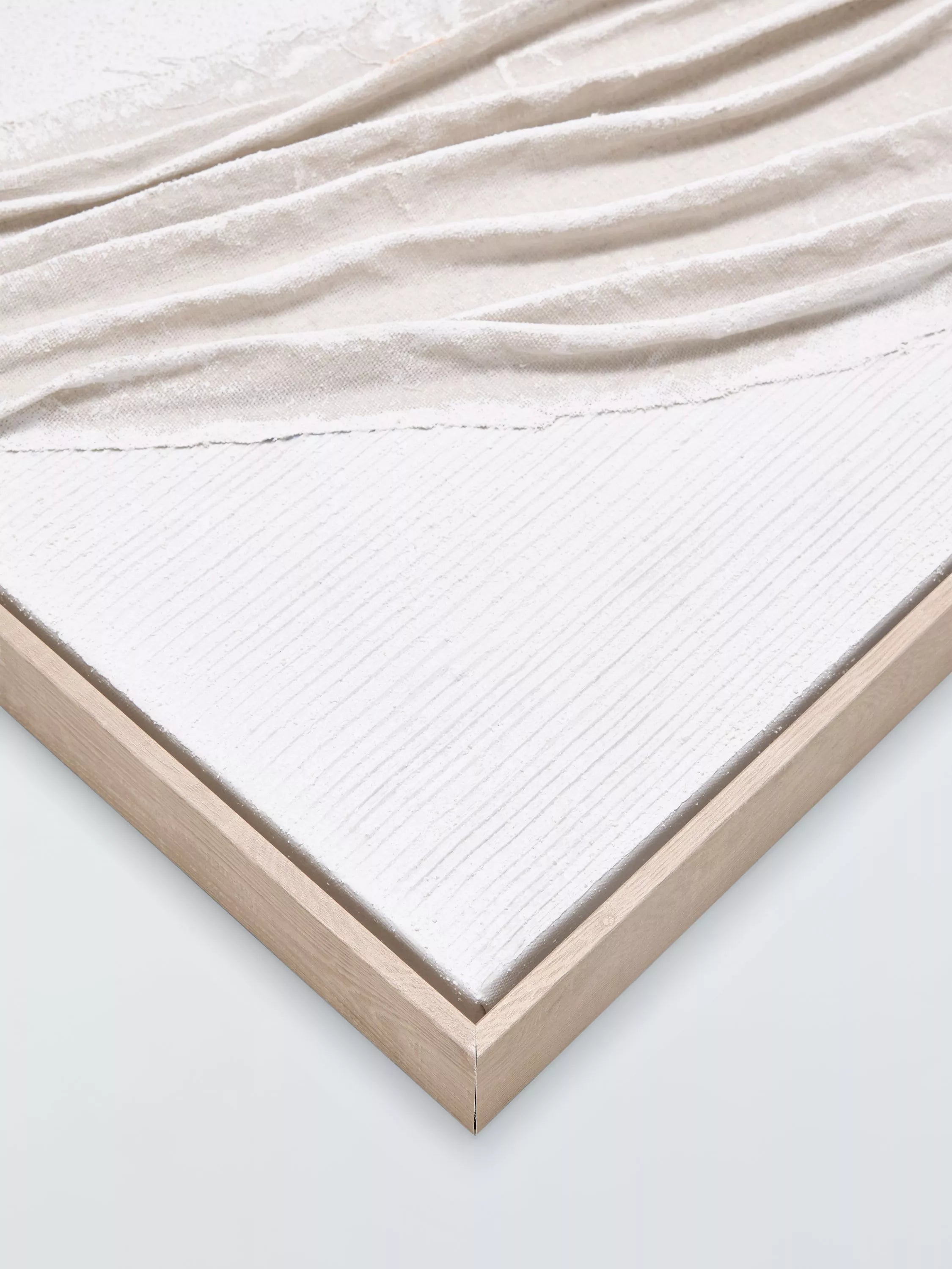 John Lewis Gathers framed 3D canvas neutral 100x70cm, UK version