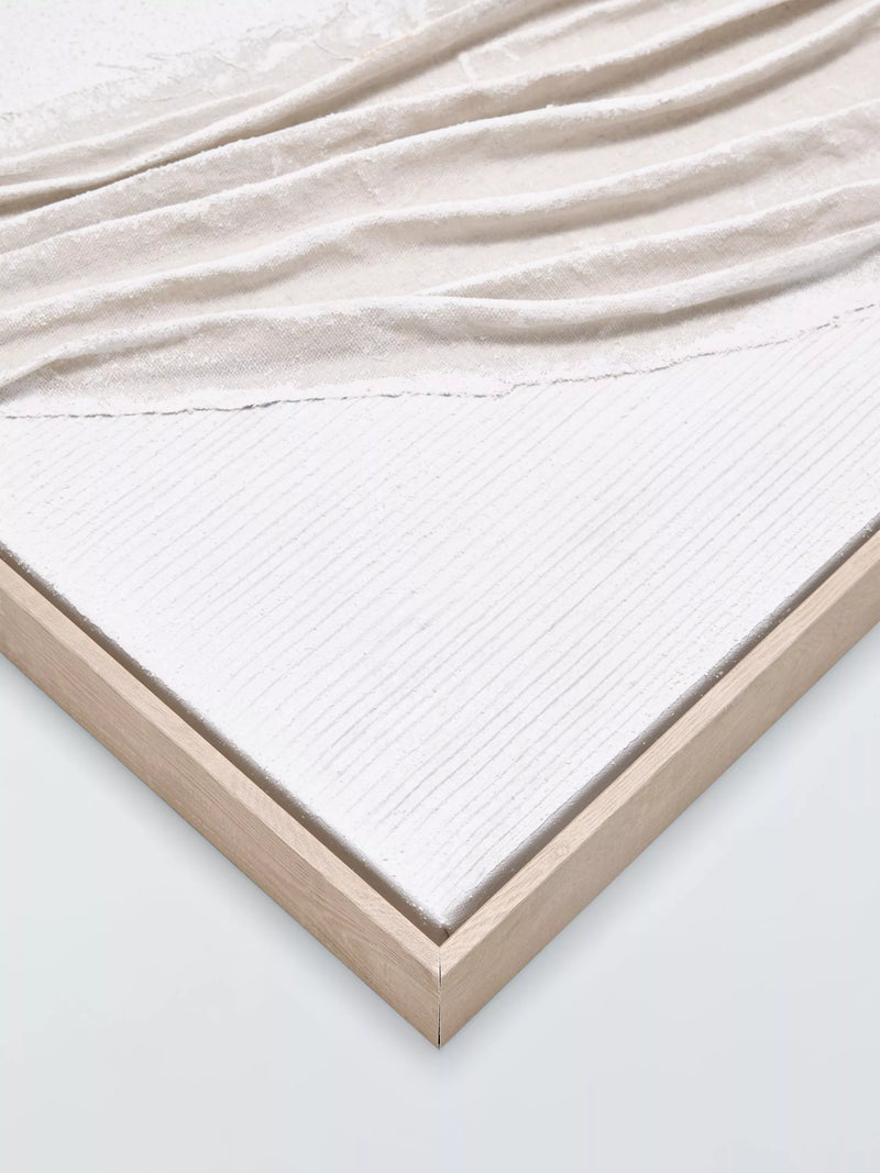 John Lewis Gathers framed 3D canvas neutral 100x70cm, UK version