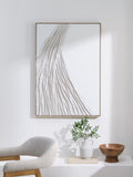 John Lewis Gathers framed 3D canvas neutral 100x70cm, UK version