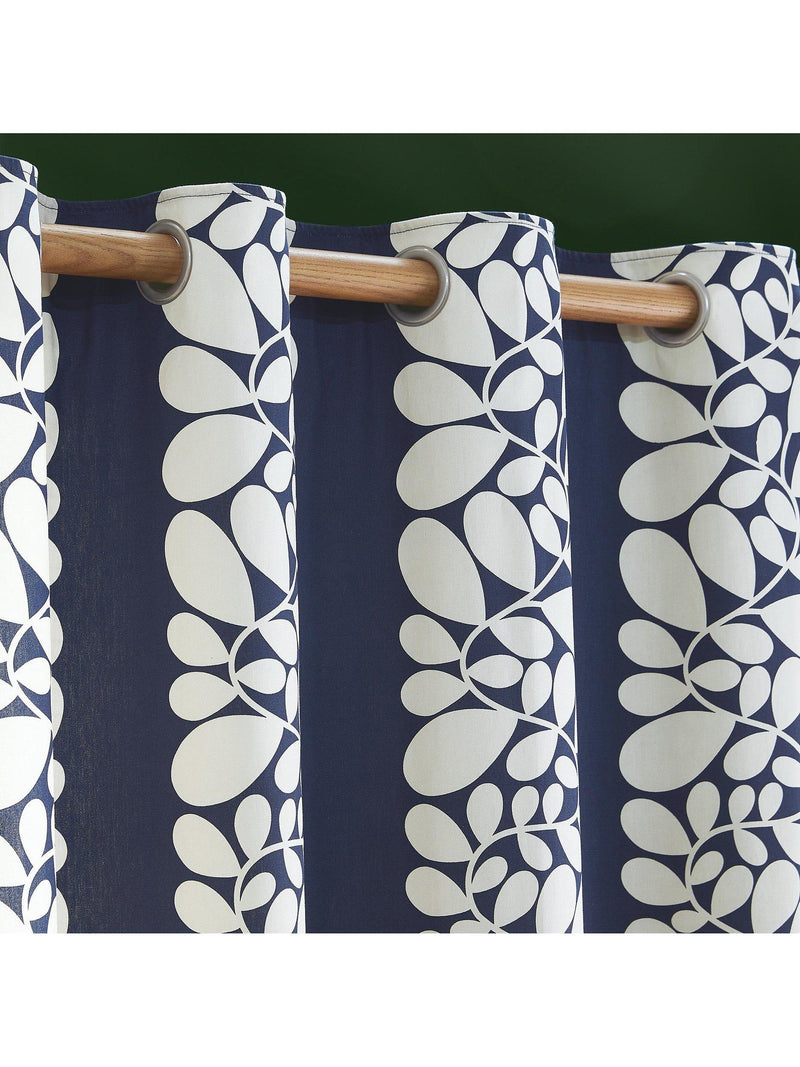 Orla Kiely Sycamore Stripe curtains Space Blue 168x229cm (British brand)