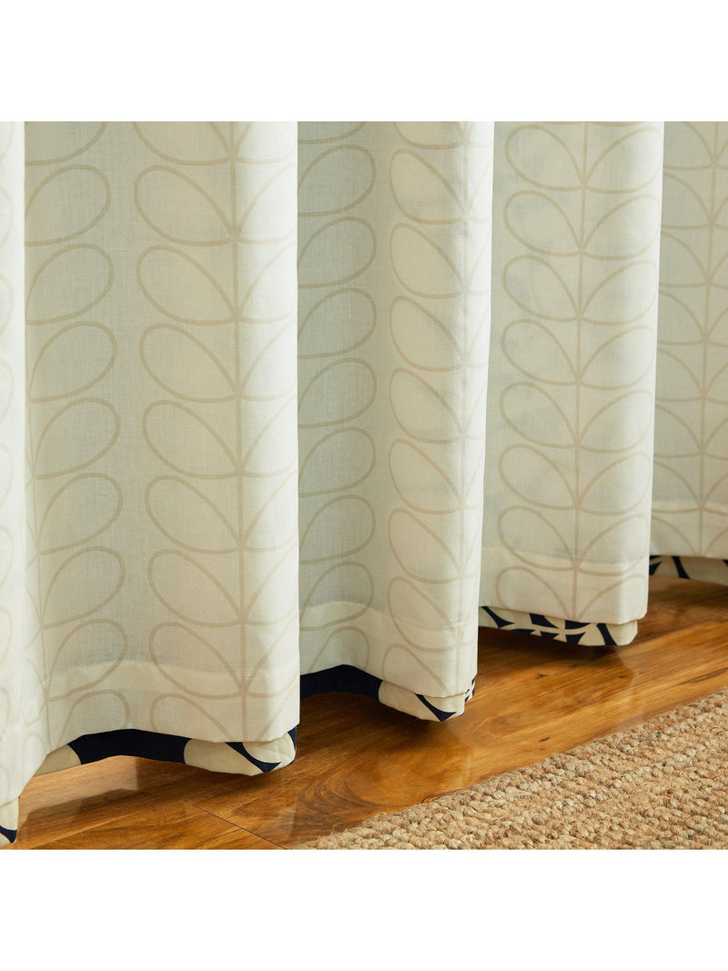 Orla Kiely Sycamore Stripe curtains Space Blue 168x229cm (British brand)