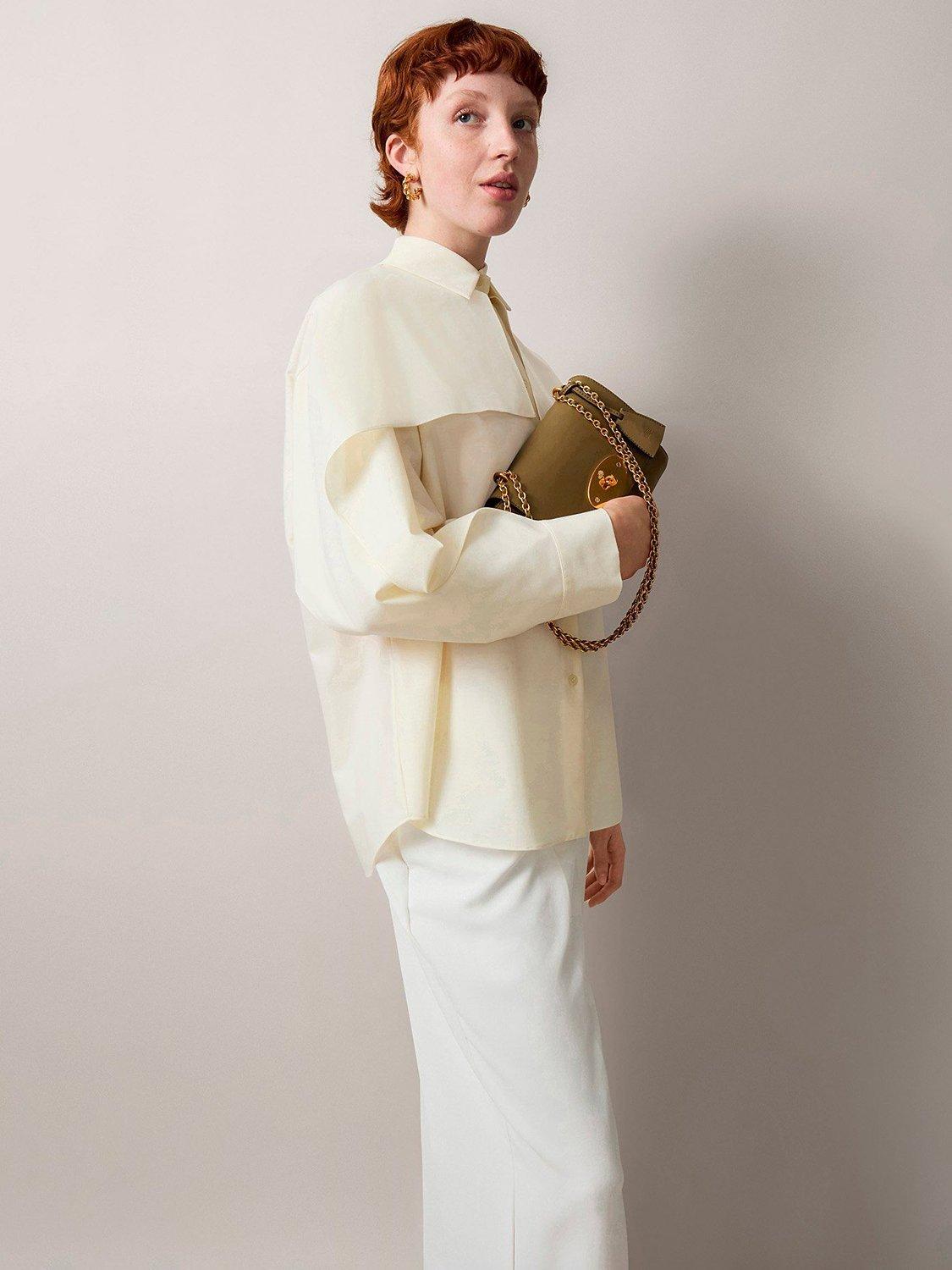 Mulberry Lily Micro leather shoulder bag, imported from the UK