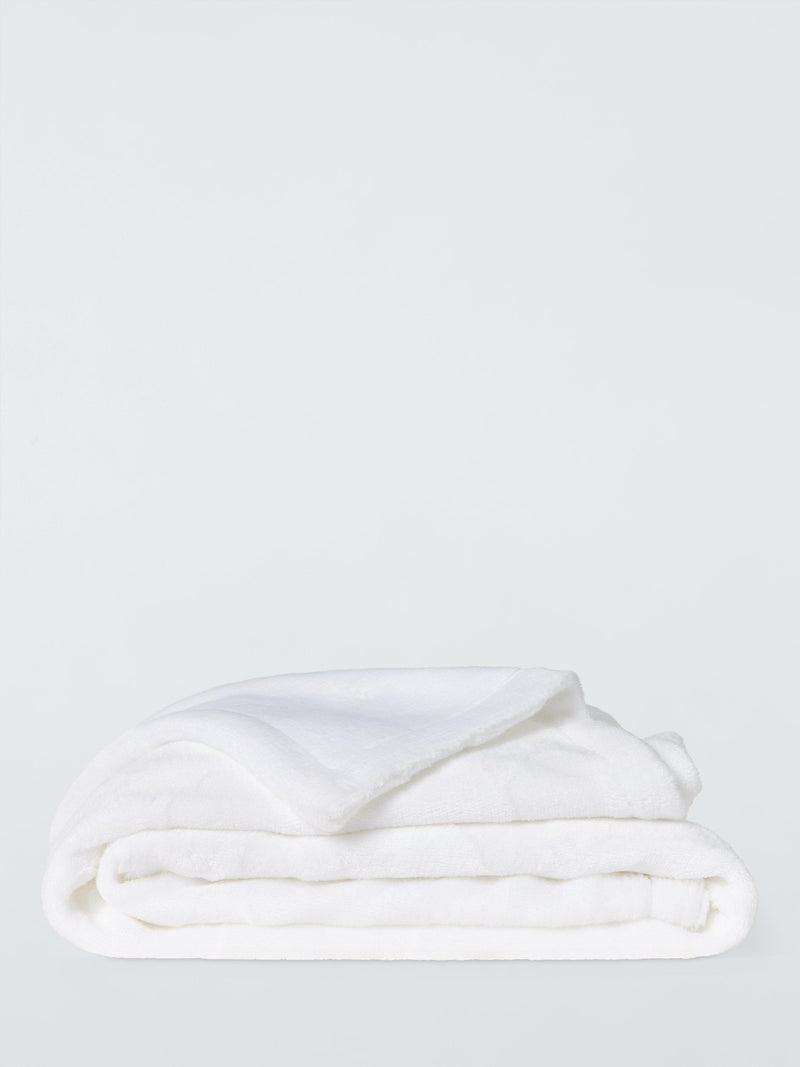 John Lewis plush baby blanket with embossed cloud design, UK version