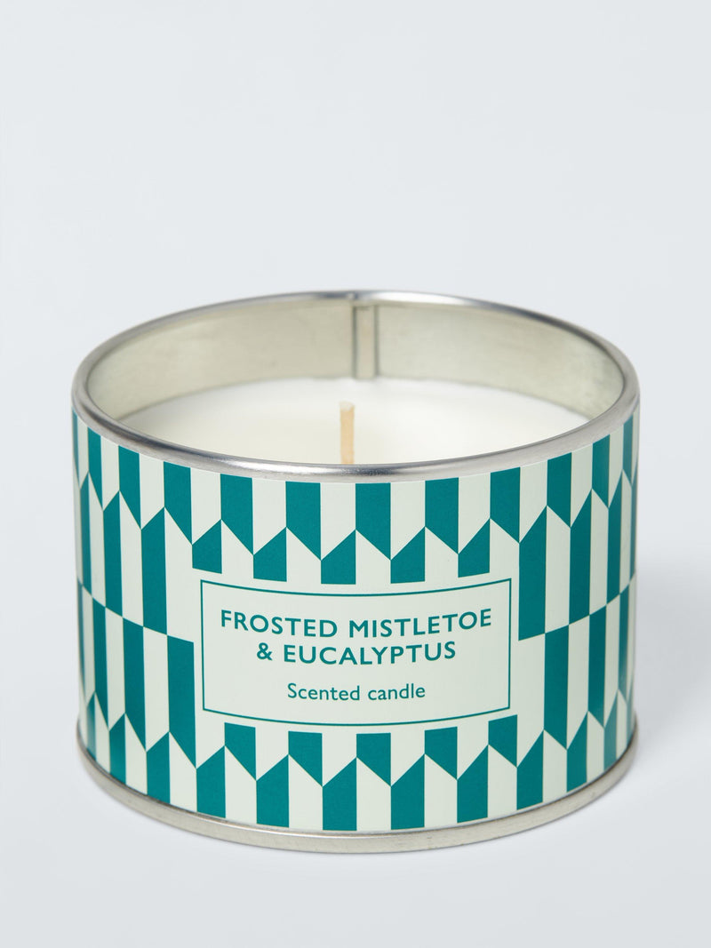 Frosted Mistletoe Eucalyptus Scented Tin Candle 147g