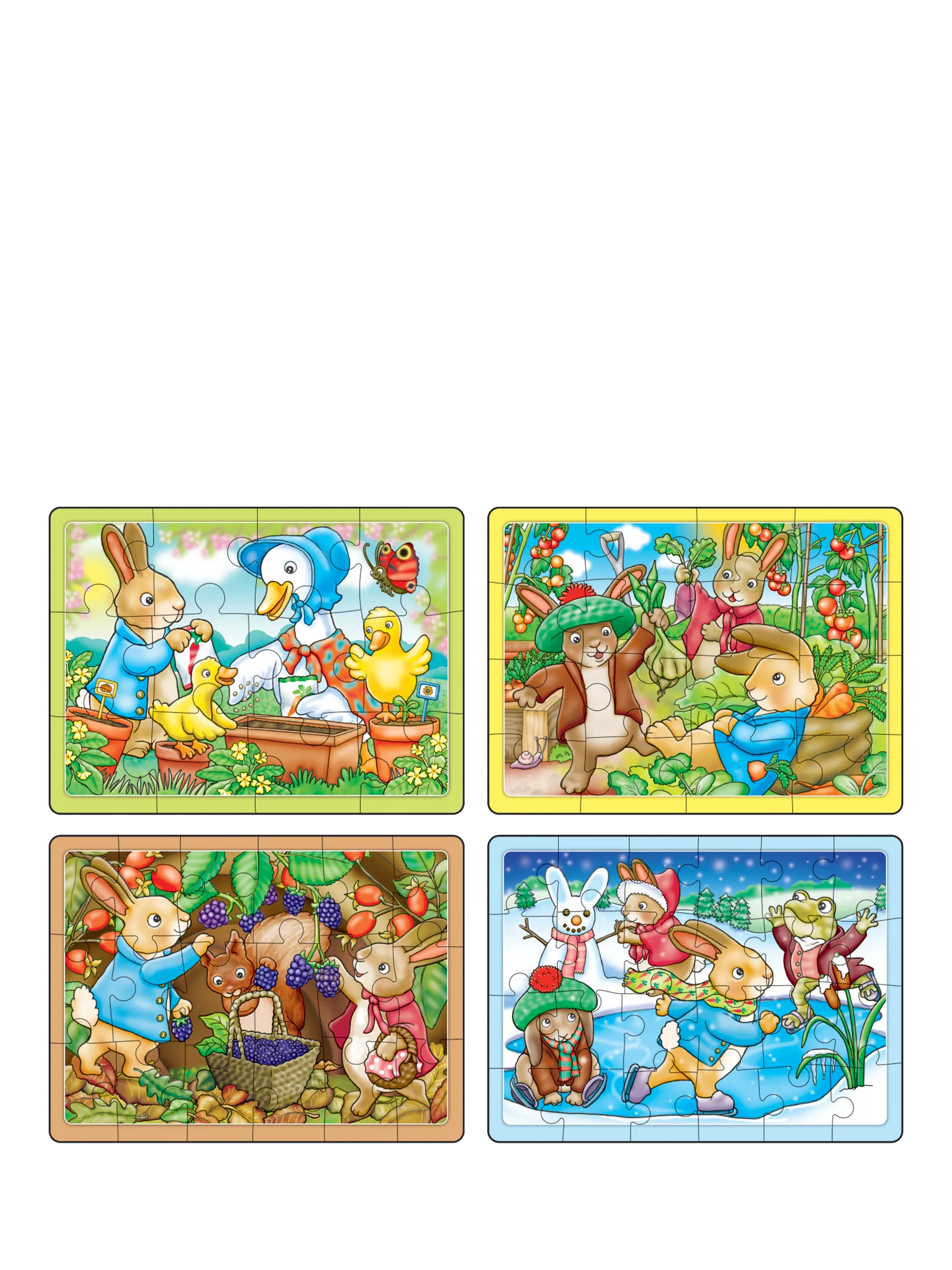 Orchard Toys Peter Rabbit 4-in-a-Box puzzles, UK version