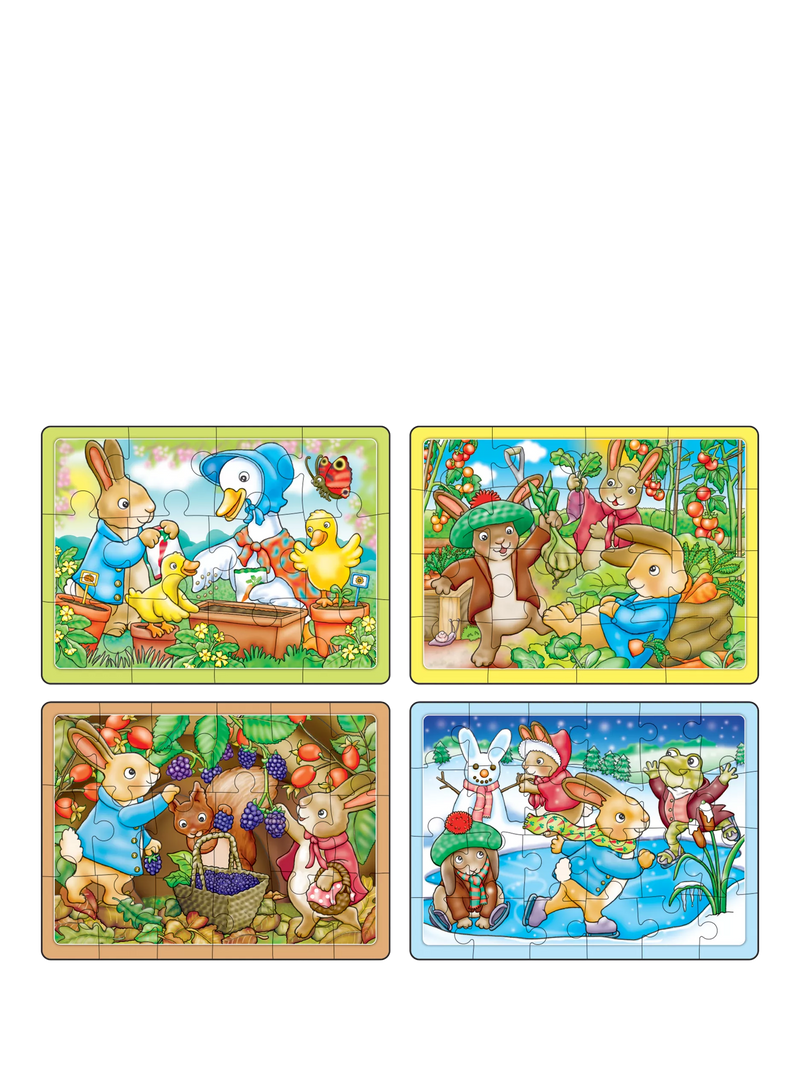 Orchard Toys Peter Rabbit 4-in-a-Box puzzles, UK version