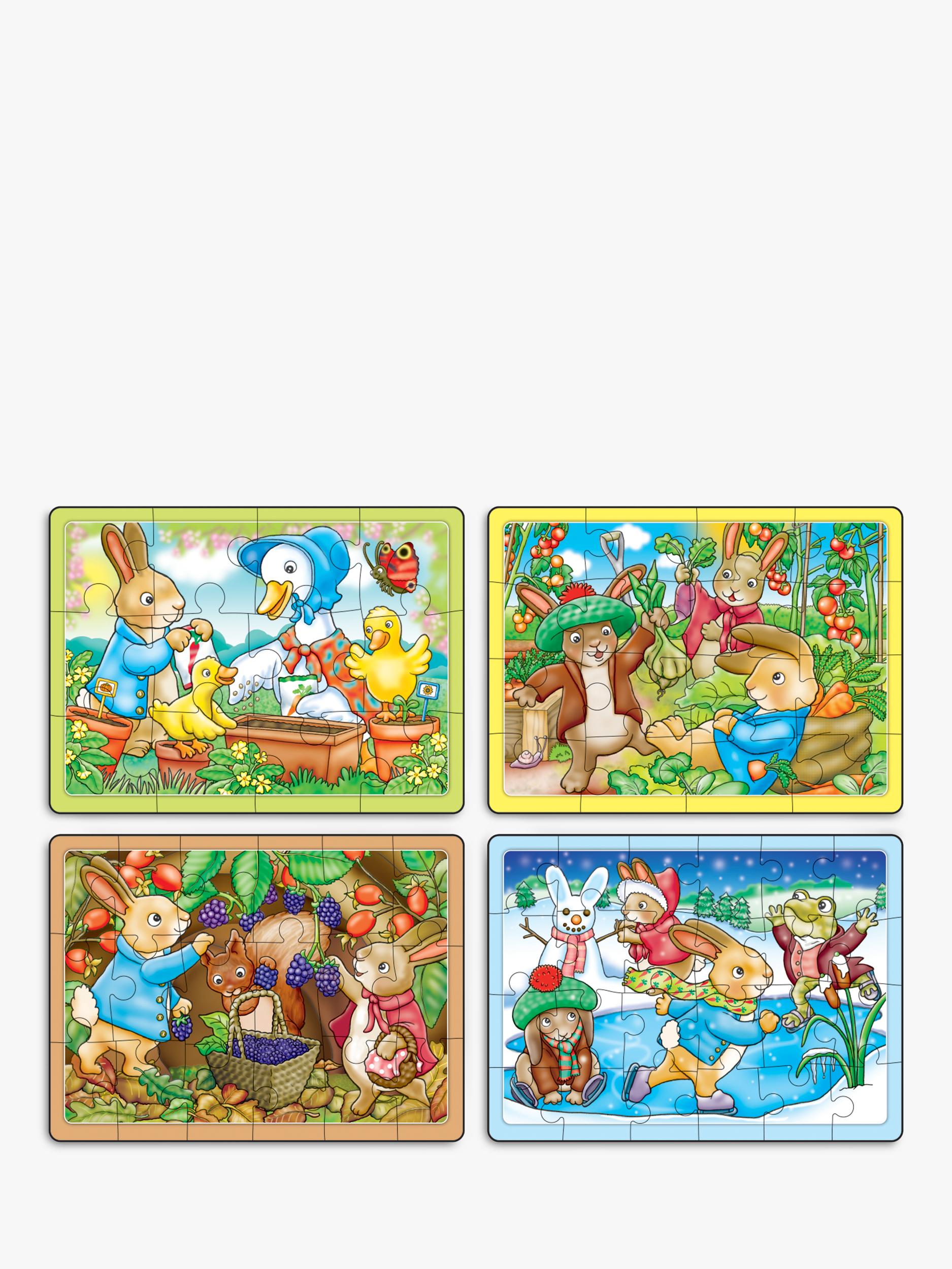 Orchard Toys Peter Rabbit 4-in-a-Box puzzles, UK version
