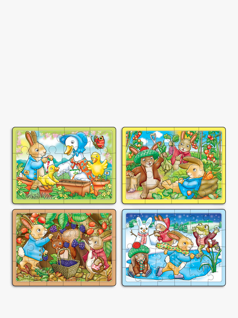 Orchard Toys Peter Rabbit 4-in-a-Box puzzles, UK version