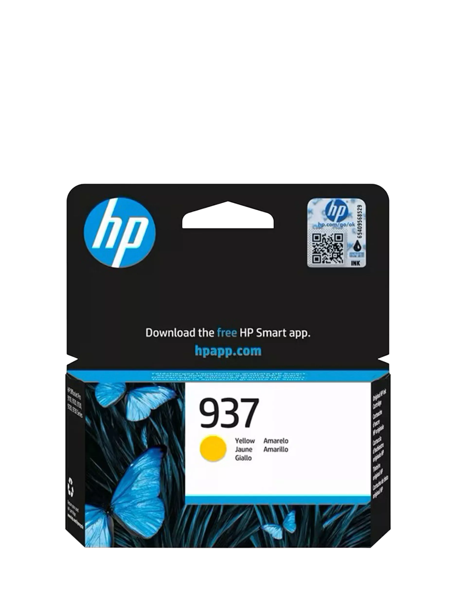 HP 937 yellow original ink cartridge (British brand)