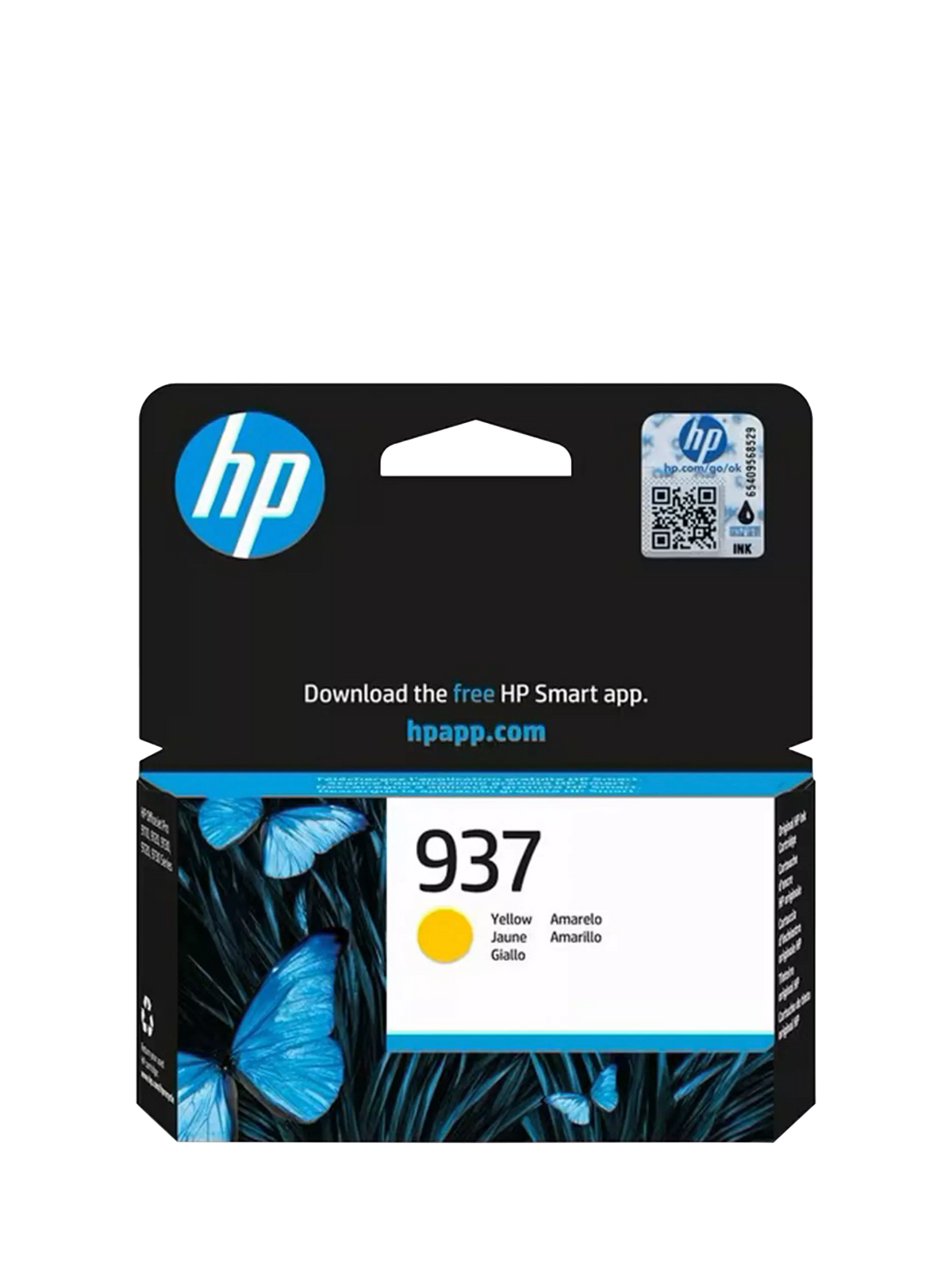 HP 937 yellow original ink cartridge (British brand)