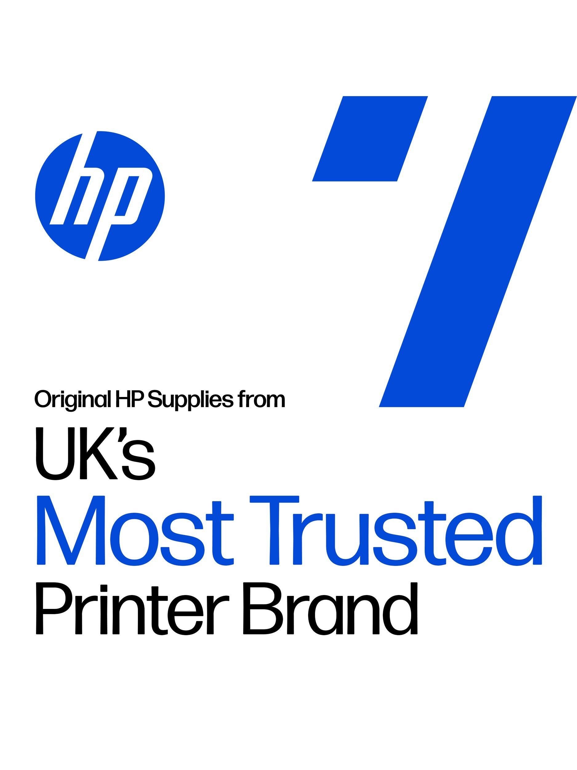 HP cyan ink cartridge, UK version