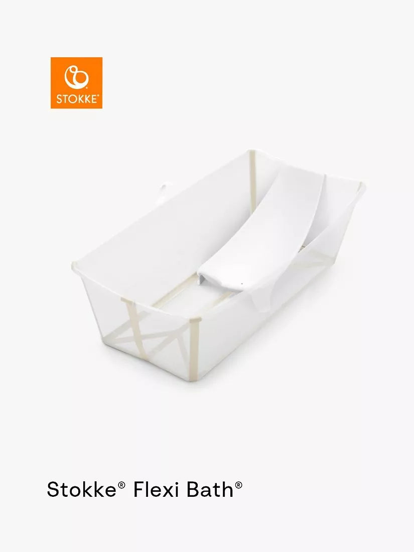 Stokke Flexi Bath X-Large baby bathtub Sandy Beige, imported from the UK