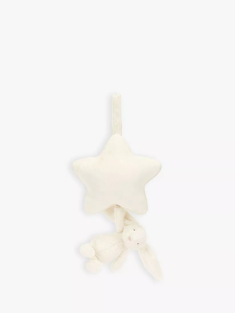 Jellycat Bashful Bunny Musical Pull Soft Toy, UK version