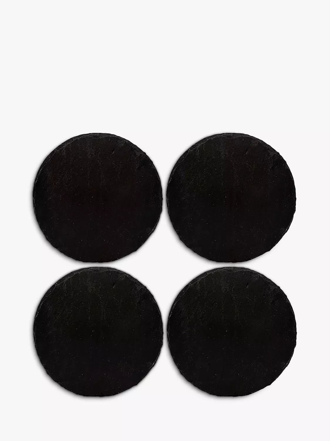 Selbrae House round slate coasters set of 4, 11cm (British brand)