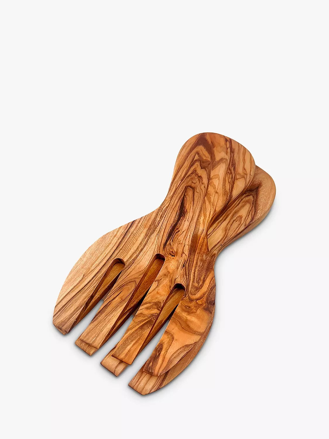 Selbrae House olive wood salad server hands, imported from the UK