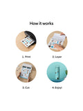 Cricut waterproof sticker set printable vinyl A4, imported from the UK