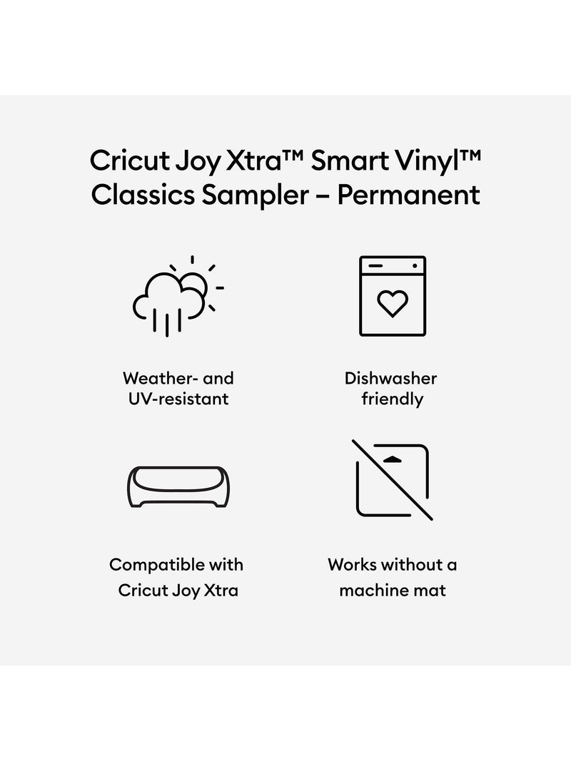 Cricut Joy Xtra Smart Matte Vinyl 3 sheets (British brand)