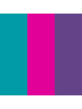 Cricut Smart Vinyl permanent matte vinyl 3 sheets aqua party pink purple - British product