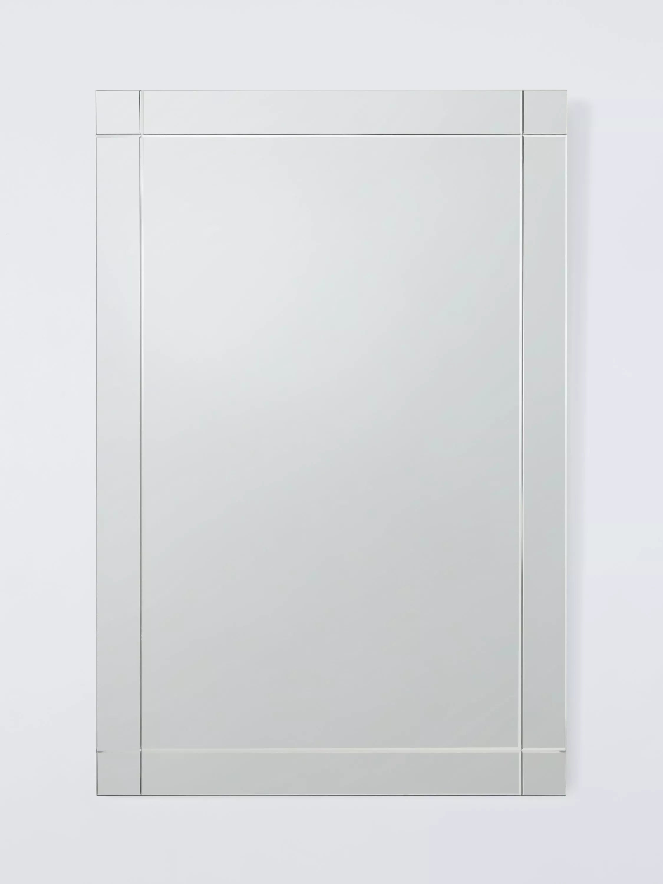 John Lewis wall mirror etched bevelled glass 90x60cm, imported from the UK