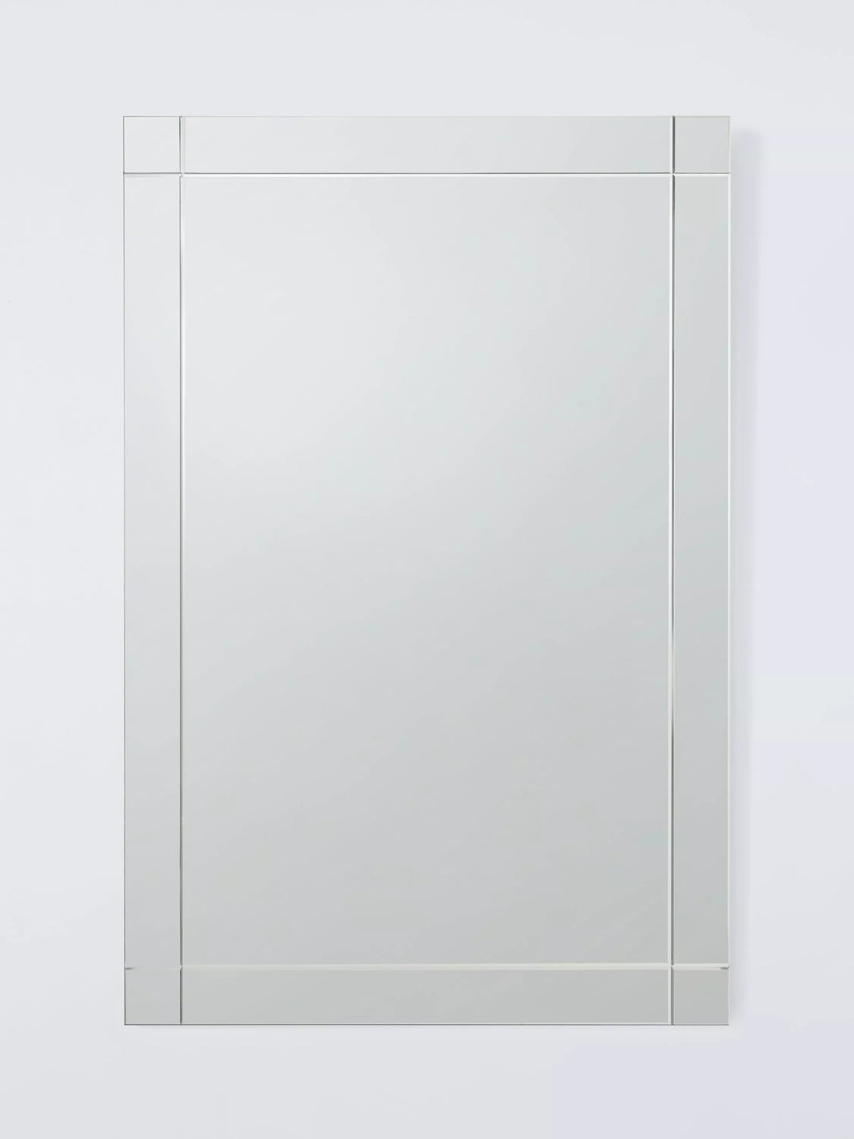 John Lewis wall mirror etched bevelled glass 90x60cm, imported from the UK