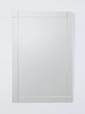 John Lewis wall mirror etched bevelled glass 90x60cm, imported from the UK