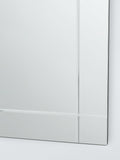 John Lewis wall mirror etched bevelled glass 90x60cm, imported from the UK