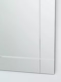 John Lewis wall mirror etched bevelled glass 90x60cm, imported from the UK