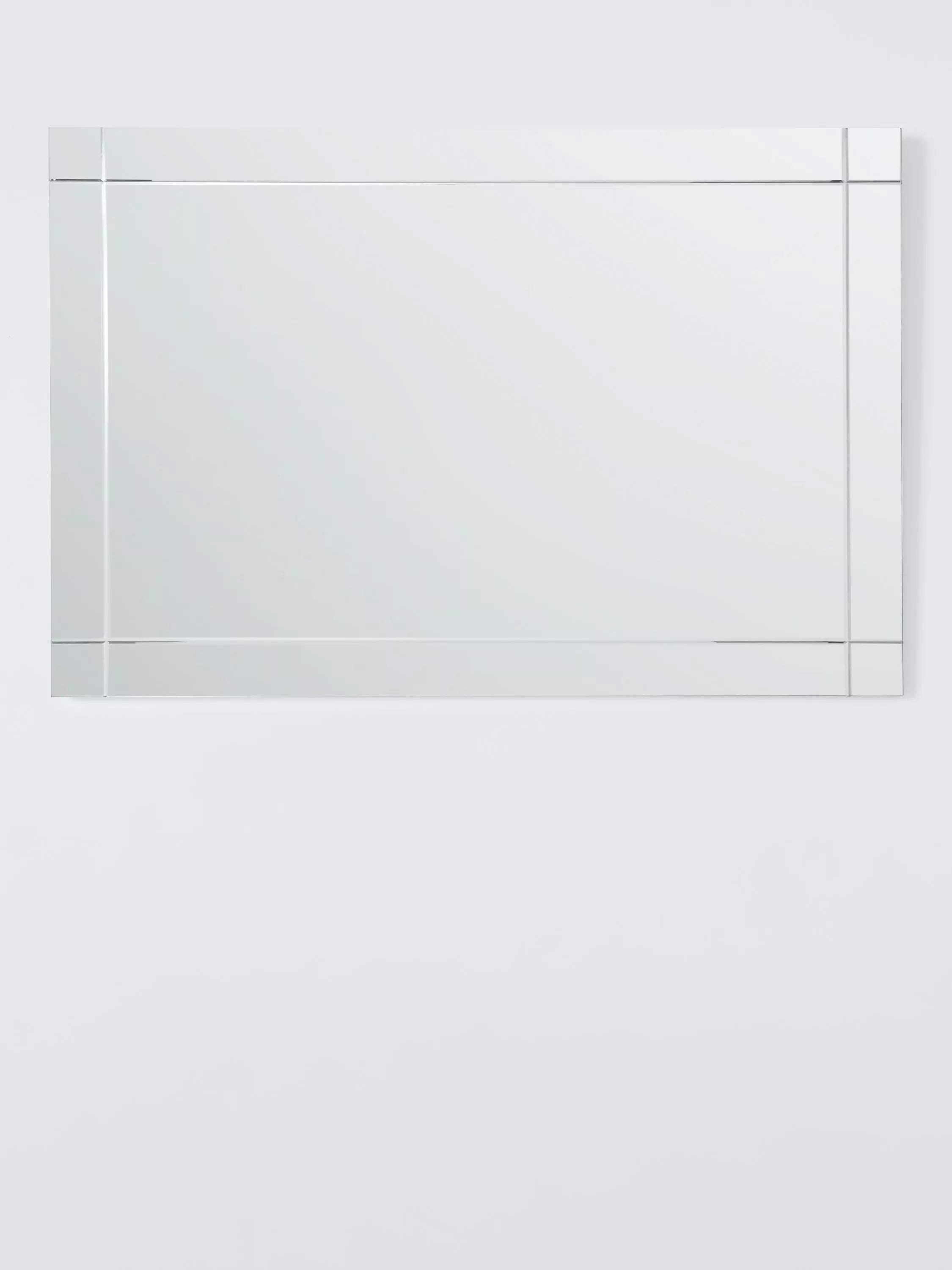 John Lewis wall mirror etched bevelled glass 90x60cm, imported from the UK