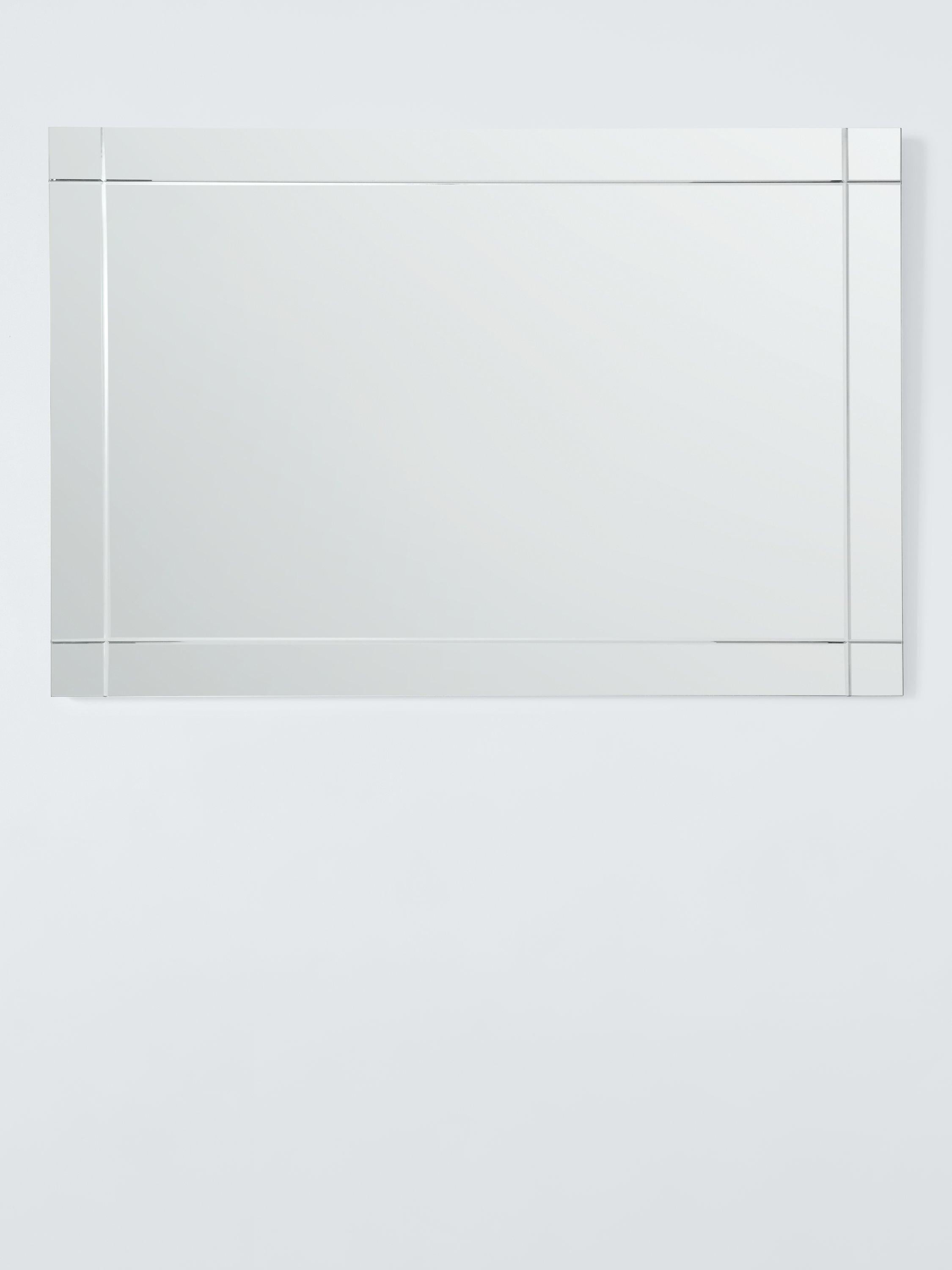 John Lewis wall mirror etched bevelled glass 90x60cm, imported from the UK