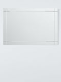 John Lewis wall mirror etched bevelled glass 90x60cm, imported from the UK
