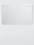 John Lewis wall mirror etched bevelled glass 90x60cm, imported from the UK